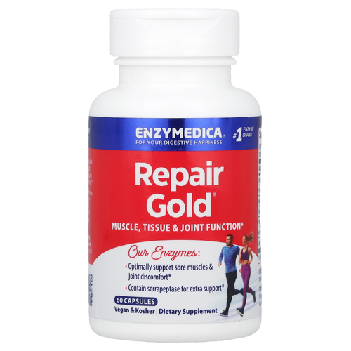 Enzymedica, Repair Gold, восстановление мышц, тканей и суставов, 60 капсул