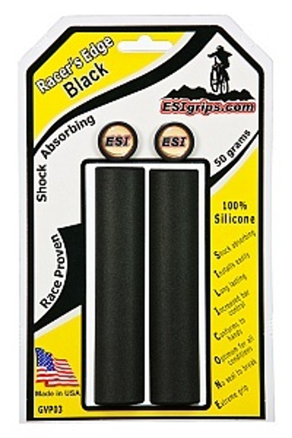 Грипсы ESI Racer's Edge, Black GVP03