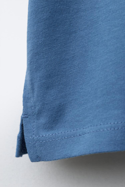 ZARA БАЗОВАЯ ФУТБОЛКА, СИНИЙ