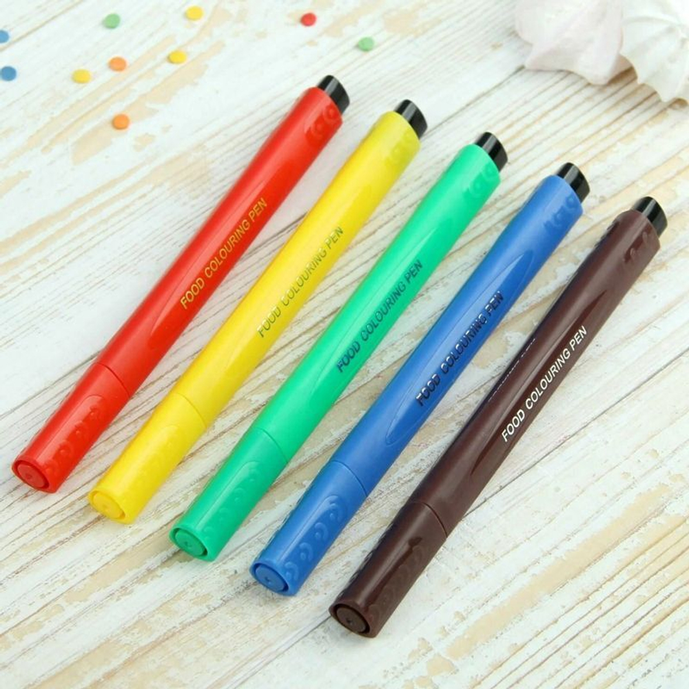 Набор фломастеров с пищевым красителем (5шт)