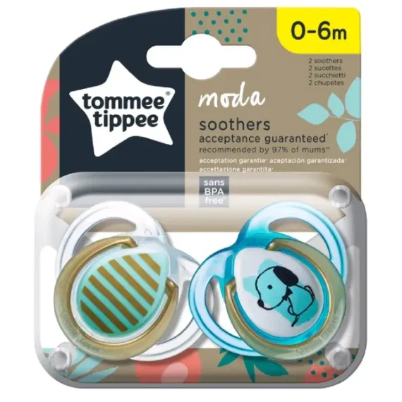 Пустышка Tommee tippee силикон от 0 мес. 2 шт.