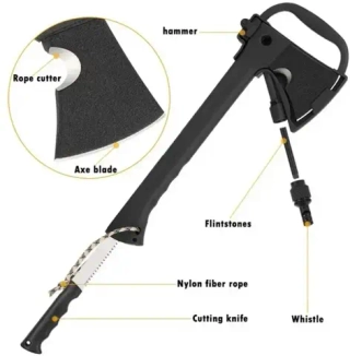 Топор 5 в 1 (пила+огниво+свисток+молоток)