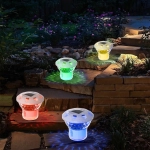 Дозатор плавающий с подсветкой на солнечной панели 16,5 см CT706AR (батарея 900 mAh)