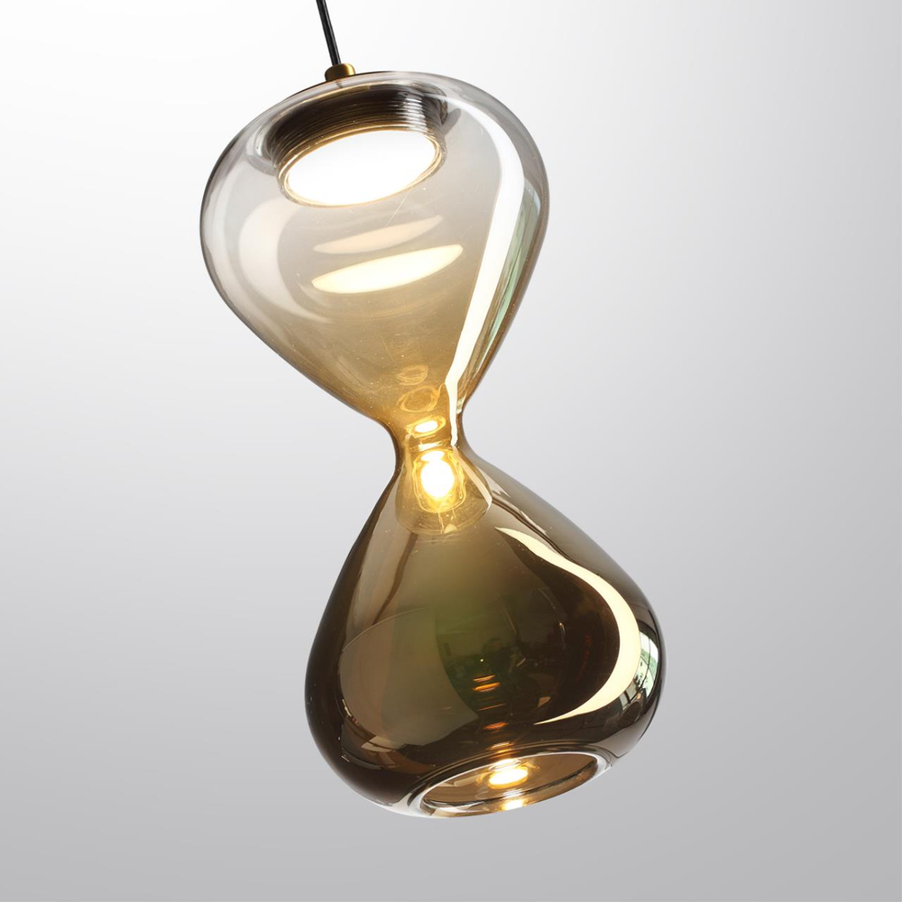 5094/4L PENDANT ODL25 357 черный/прозрачн./золотой градиент/металл/стекло Подвес LED 4W 4000K 388Лм GLESSI