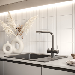 Смеситель для кухни Domaci Солерно UQ-016-07 уголь