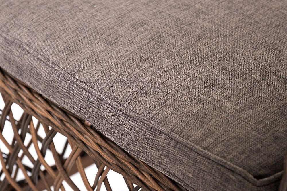 "Асти" лаунж-зона из искусственного ротанга на 4 персоны, цвет коричневый