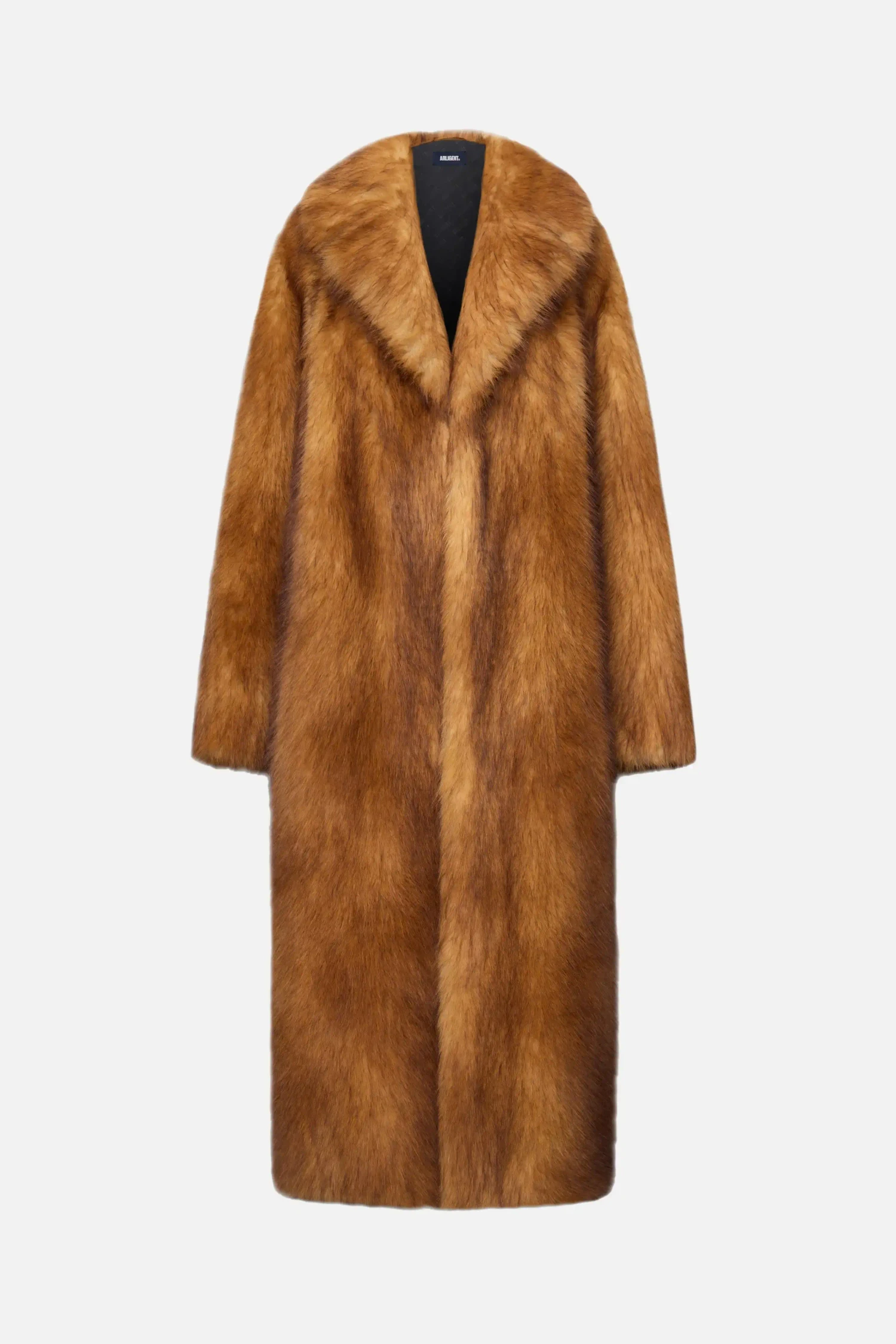 Длинная шуба из экомеха