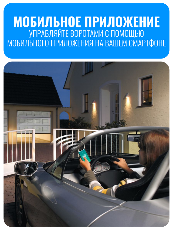 Умный Wi-Fi модуль для ворот и роллет Smart Aura