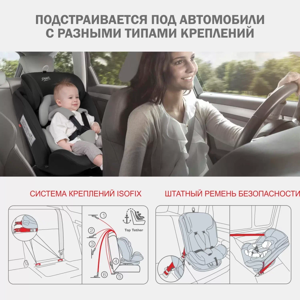 автокресло для детей с рождения до 12 лет