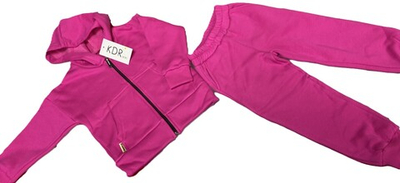 Комплект на девочку на меху цвет фуксия, размеры 110-116,116-122