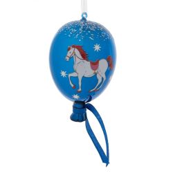 GAEM Украшение новогоднее "Воздушный шарик с лошадкой", L7 W7 H11 см