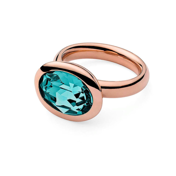 Кольцо Qudo Tivola Light Turquoise 18.5 мм 631786/18.5 BL/RG размер 18,5
