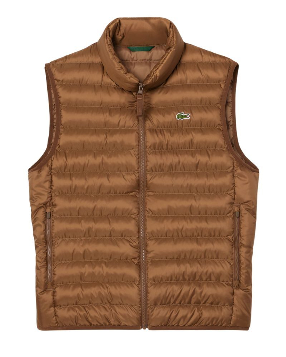 Мужская теннисная жилетка Lacoste Water Repellent Puffed - light brown