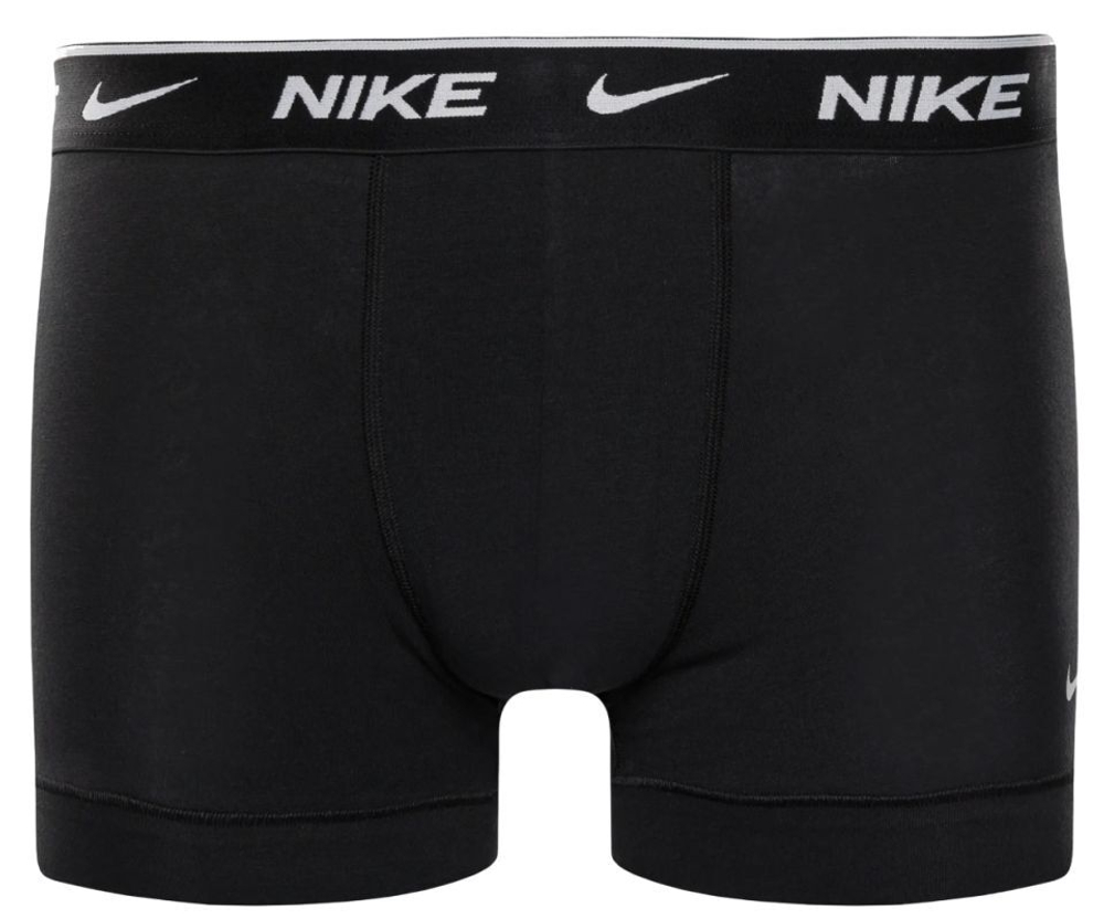 Мужские спортивные боксеры Nike Everyday Cotton Stretch Trunk 3P - черный