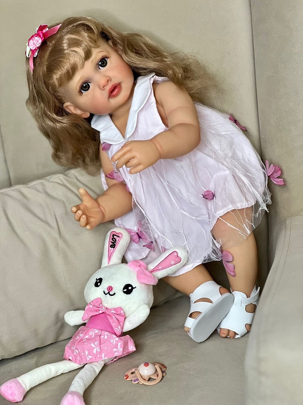 Кукла Реборн виниловая 55см в пакете (FA-055)