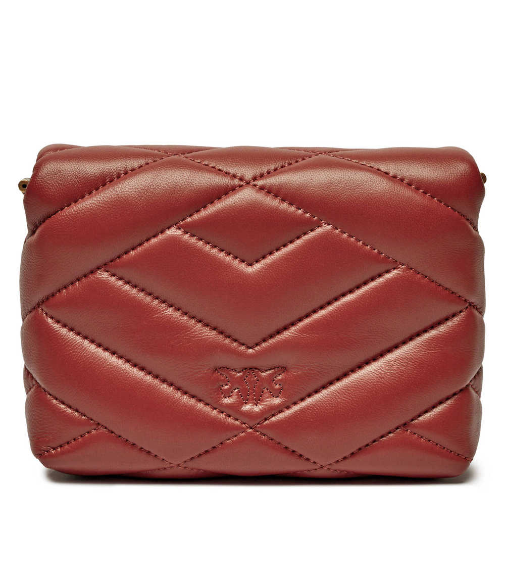 Кожаная сумка-мессенджер LOVE CLICK PUFF BABY SHEEP Pinko - красный(101584 A1ET)