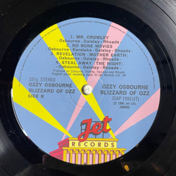 Винтажная виниловая пластинка LP Ozzy Osbourne Blizzard Of Ozz (Japan 1981) (No Obi) Crazy Train