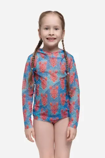 Футболка детская с капюшоном "Омар-паттерн"