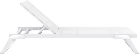 Шезлонг алюминиевый Tropic, белый