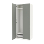 Шкаф - IKEA PAX/REINSVOLL/ПАКС/РЕИНСВОЛЛ ИКЕА, 60х100х236,4 см, белый/темно-серый