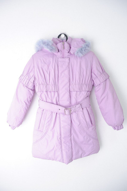Пуховик JiMax зимний сиреневый на 6 лет, новый