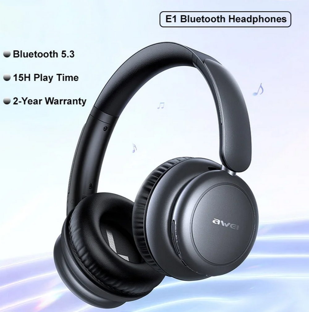 Наушники беспроводные полноразмерные Stereo Awei E1Wireless