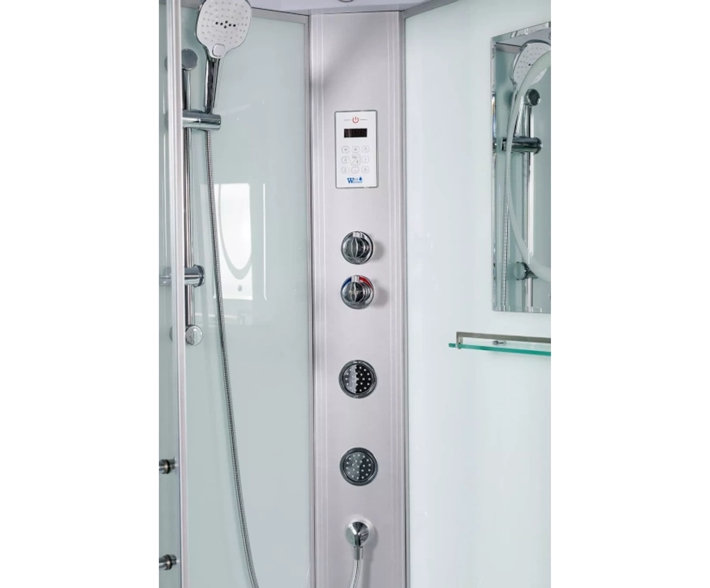 Душевая кабина WeltWasser (ВельтВассер) Halle 1204 L, с высоким поддоном, с электрикой и ГМ, 120x90x217