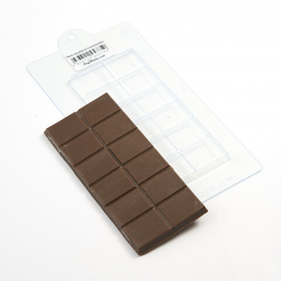 Пластиковая форма для шоколада "Классическая плитка шоколада"
