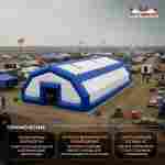 Модуль пневмокаркасный МЧС «Защита» из ПВХ 15×5×4 м,склад гуманитарной помощи