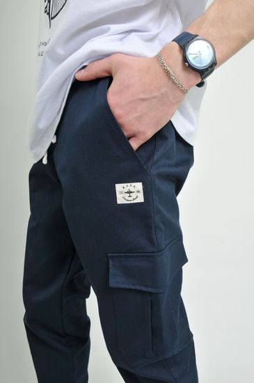 Брюки MARK Jogger Диагональ Синий