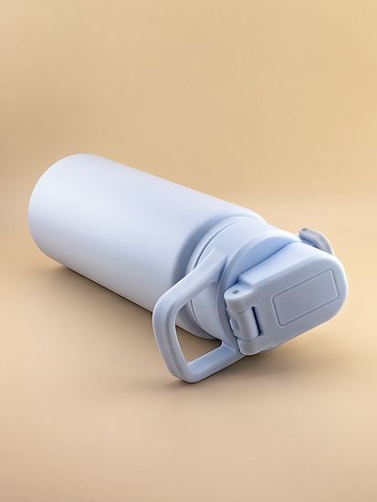 Термос-Бутылка спортивная 600 мл. Kamille KM 2178 из нержавеющей стали с замком и петлёй