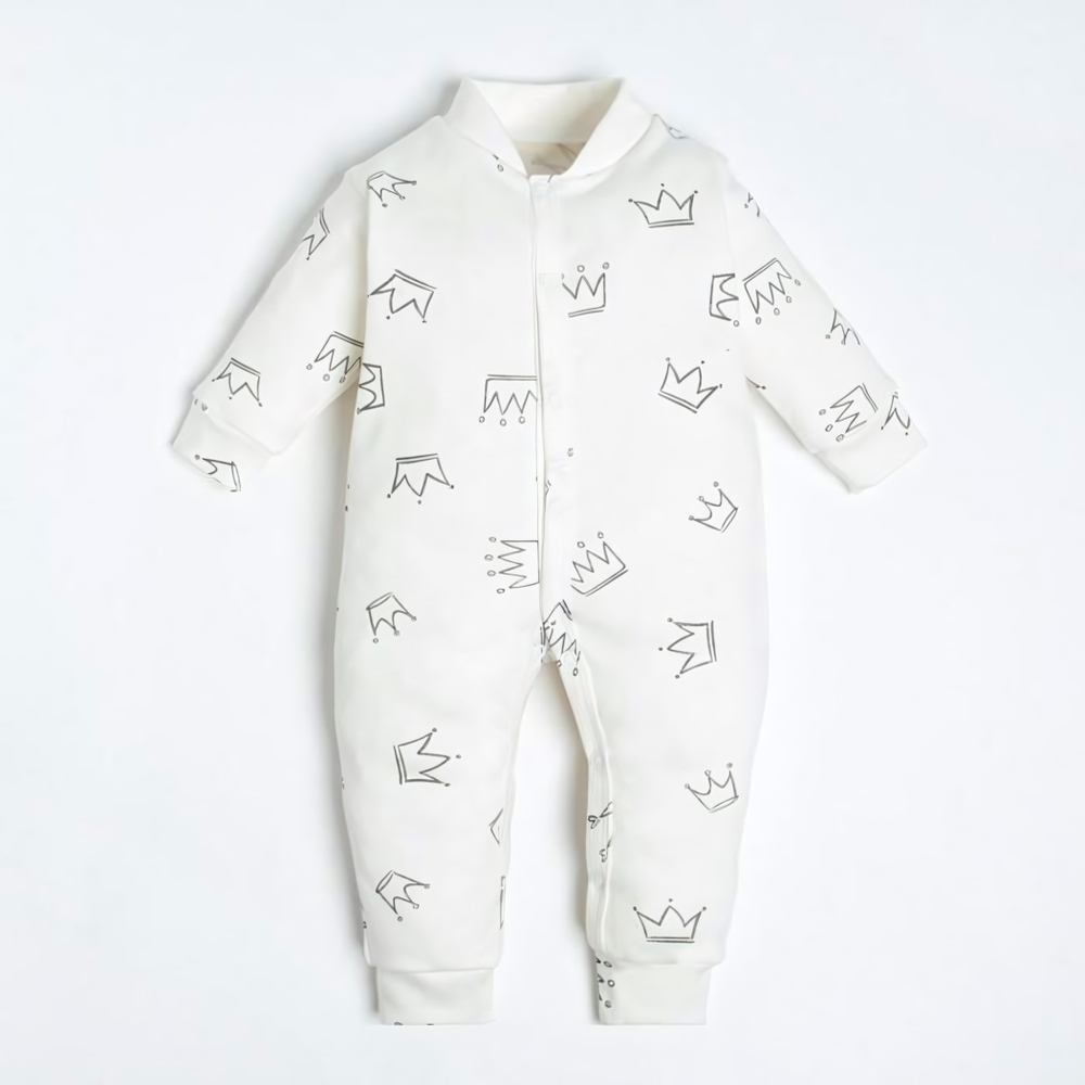 Комбинезон "Princess", рост 86-92 см, бежевый 7711154 (Крошка Я)