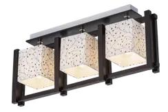 85557/3C WENGUE+CHROME (1/6) Люстра