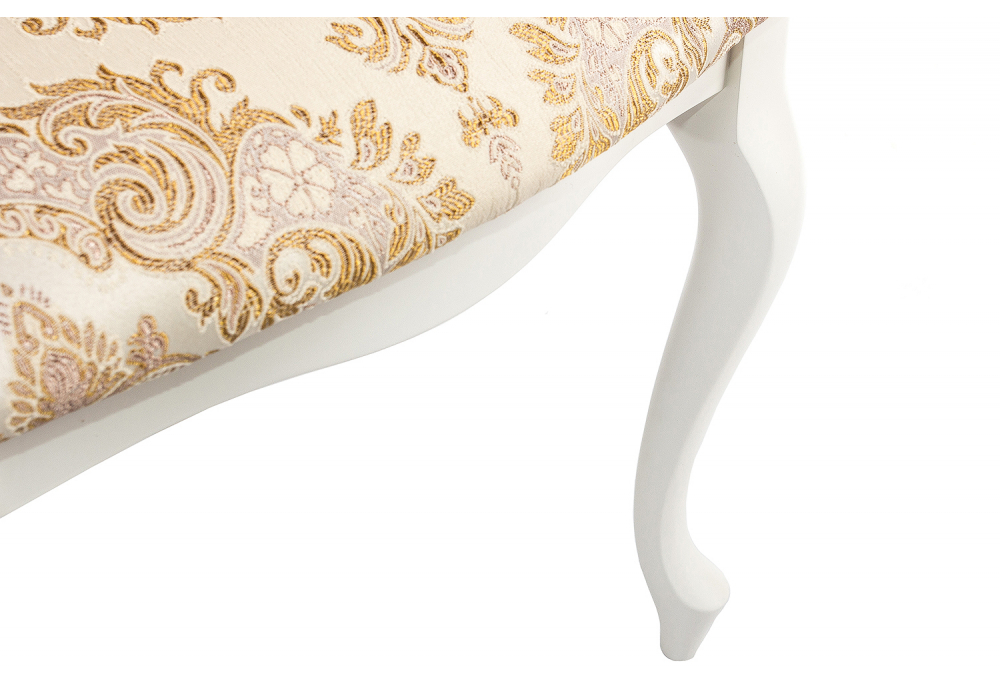 Стул деревянный Woodville Adriano молочный с патиной