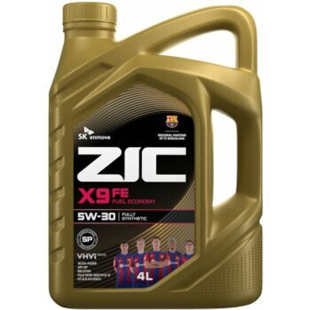 Масло моторное ZIC X9 FE 5w30 SP/CF, ACEA A5/B5 Ford 4л