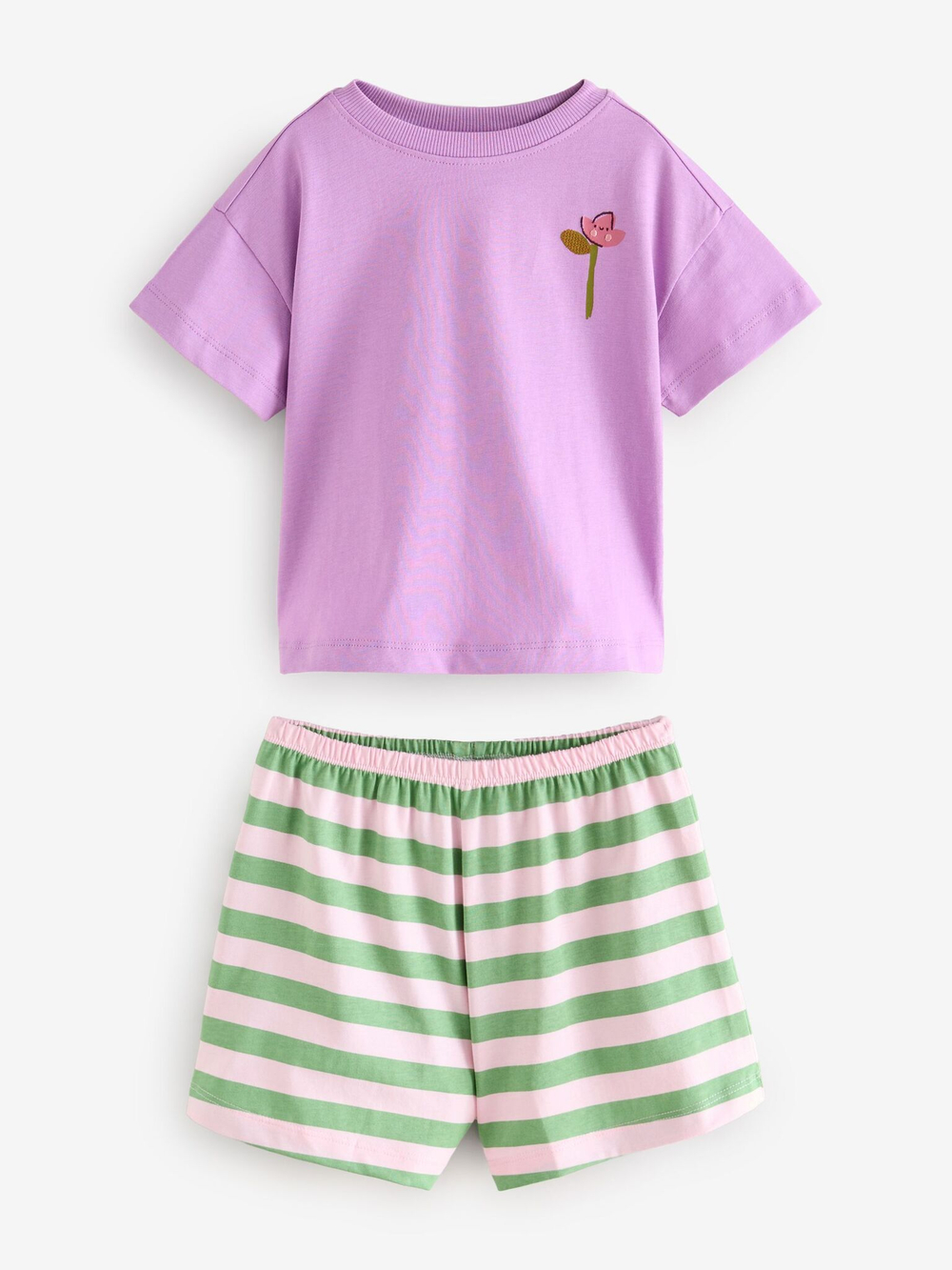 Пижама для девочки Next AC0-770, 3 шт., Розовый, Сиреневый