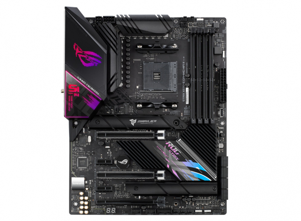 Материнская плата ASUS ROG STRIX X570-E GAMING WIFI II, Socket AM4, AMD X570, 4xDDR4, 3xPCI-E 4.0, 2500 Мбит/с, Wi-Fi, Bluetooth, подсветка, ATX