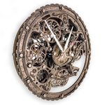 Часы Automaton Bite 1682 Винтажная Медь – стимпанк, 4 шестерёнки | Ручная работа, кинетический дизайн и гравировка