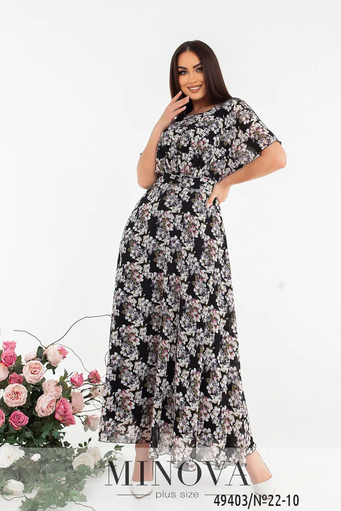 Платье 22-10-черный Minova