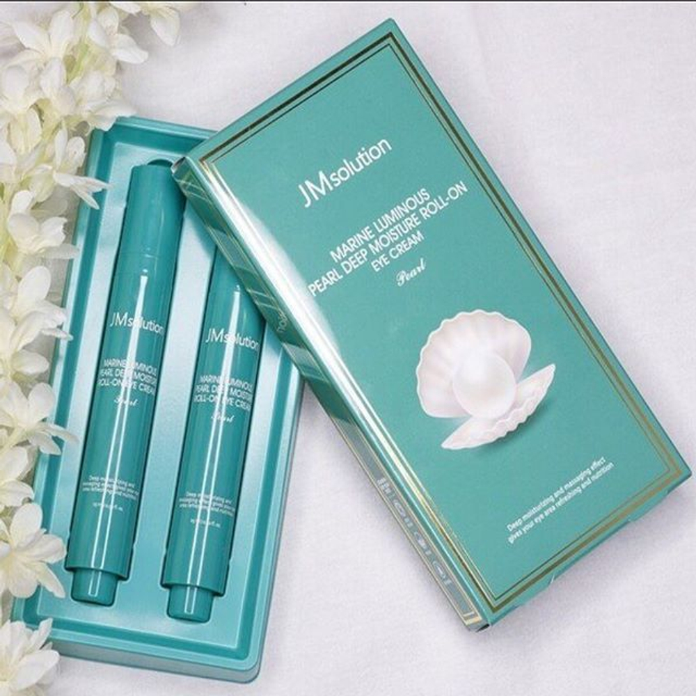 Jmsolution marine luminous pearl deep moisture roll-on eye cream pearl - Крем-роллер для век с морскими минералами