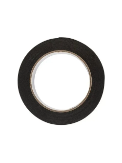 Клейкая лента двусторонняя 5 м х 40 мм REXANT на вспененной ЭВА основе, черная, двухсторонний скотч
