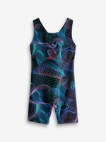 Купальник слитный для девочки Next E76-807, Черный, Синий