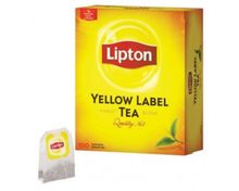 Чай черный Lipton Yellow label в пакетиках, 100 шт x 2 уп