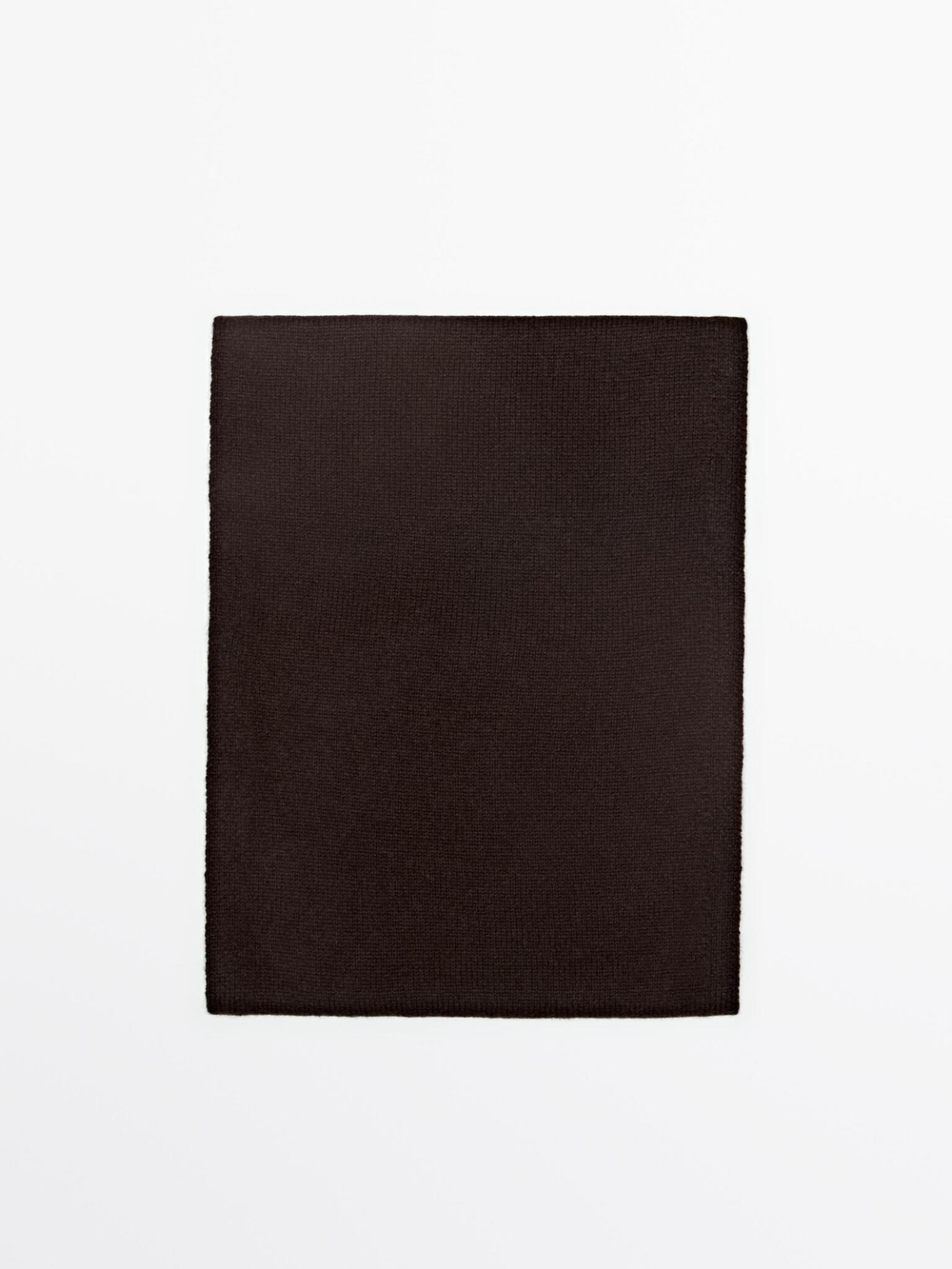 Massimo Dutti Шарф из 100% кашемира, коричневый