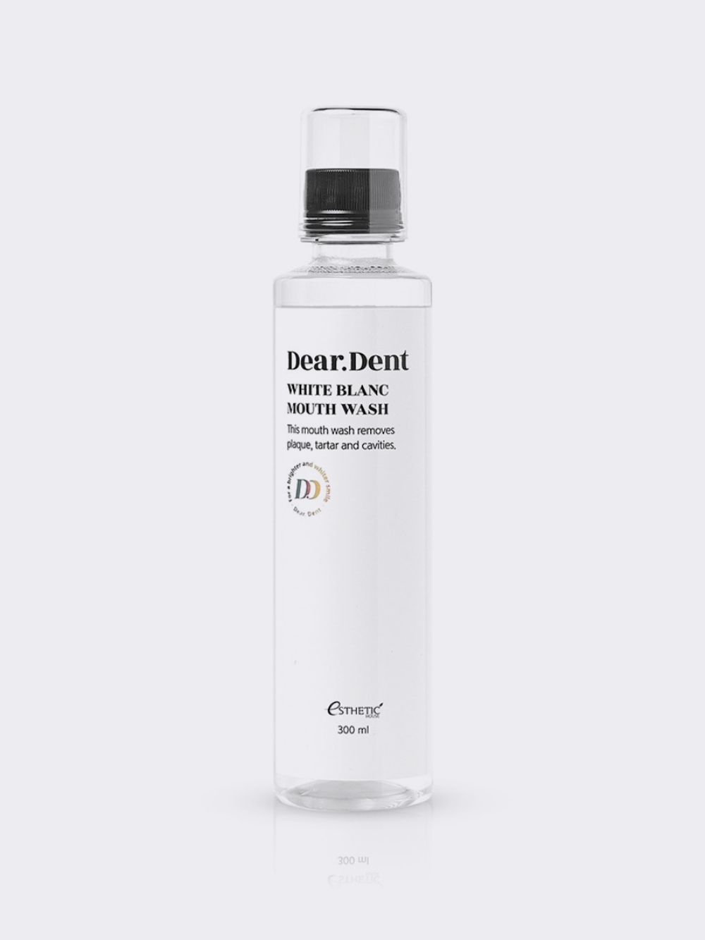 [ESTHETIC HOUSE] Dear.Dent White Blanc Mouth Wash - Ополаскиватель для рта БЕЗ КРАСИТЕЛЕЙ, 300 мл