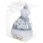 Ёлочная игрушка «Новогодняя шапочка» 6,5*6,5*9,5 см, голубой