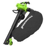 Воздуходувка-пылесос аккумуляторная Greenworks GD60BVII, 60V, бесщеточная, c АКБ 8Aч и ЗУ (2409307UH)