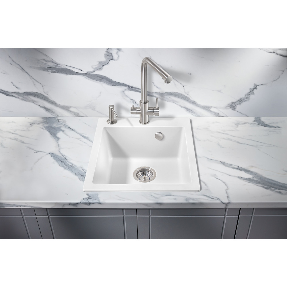 Мойка для кухни MILACIO Murcia 46 Cuarzo MC.77032, белый