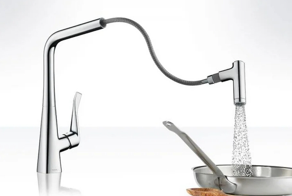 Смеситель для кухни Hansgrohe Metris Select 14884000 хром