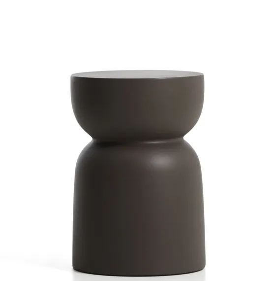 Уличный столик Garbet Ø32х46 см, коричневый бетон